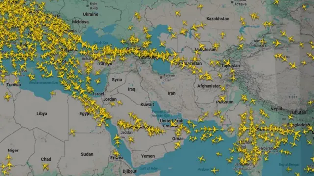 ਇਜਿਪਟ ਅਤੇ ਜੋਰਜੀਆ ਦਾ ਹਵਾਈ ਮਾਰਗ ਬਹੁਤ ਭੀੜ-ਭਾੜ ਵਾਲਾ ਹੋ ਗਿਆ ਹੈ।