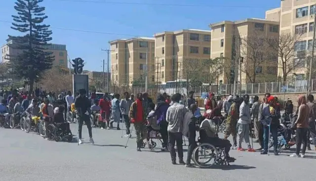 ስንኩላት ኲናት ትግራይ ኣብ መቐለ ዘካየድዎ ተቓውሞ፡ 01 ለካቲት 2024