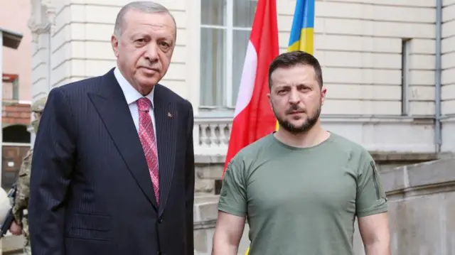 Erdogan iyo Volodymyr Zelenskiy 