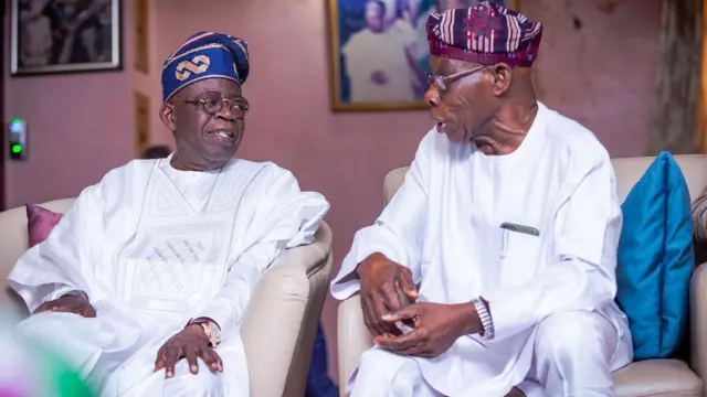 Bola Tinubu na Olusegun Obasanjo