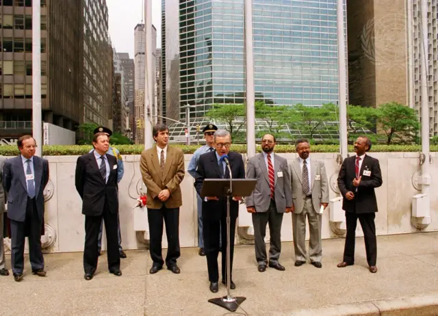 ዋና ጸሓፊ ሕቡራት ሃገራት ብወገኑ ንህዝቢ ኤርትራ ኣብ ዝገለጾ መልእኽቲ ዮሃና፡ ናጽነት ኤርትራ ኣብቲ ዞባ "ተስፋ ዘስንቕ መዋእል ዝኸፍት'ዩ" ኢሉ።