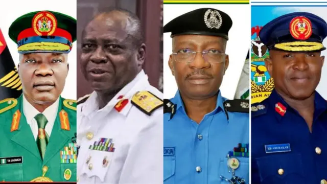 Fotos of di new Service Chiefs 