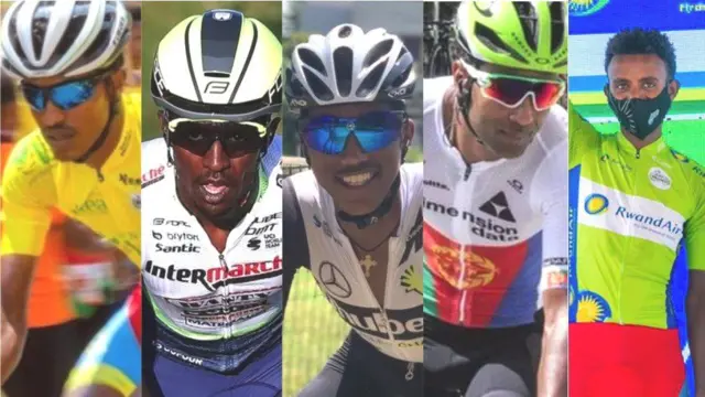 ኤርትራውያን ተቐዳደምቲ ብሽክለታ ናትናኤል ቢንያም ሄኖክ መርሃውን ናሆምን