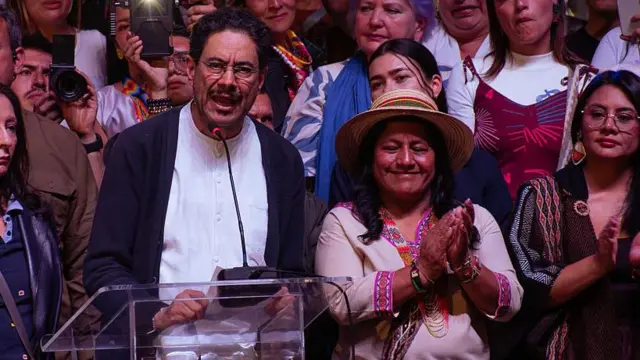 Iván Cepeda y Aída Quilcué, el pasado 21 de junio de 2026 en Bogotá.