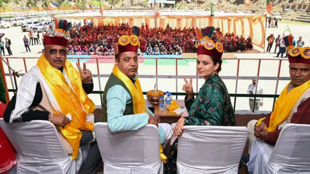 जयराम ठाकुर और कंगना रनौैत