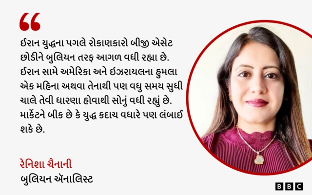 બીબીસી ગુજરાતી ભારત સોનું ગોલ્ડ ઇન્વેસ્ટમેન્ટ ઈરાન વોર રોકાણ શૅરબજાર