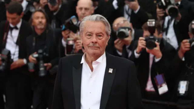 Alain Delon en el festival de Cannes.