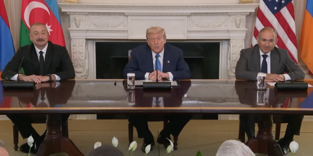Vaşinqton: Trump-ın Əliyev və Paşinyanla birgə görüşü başlayıb