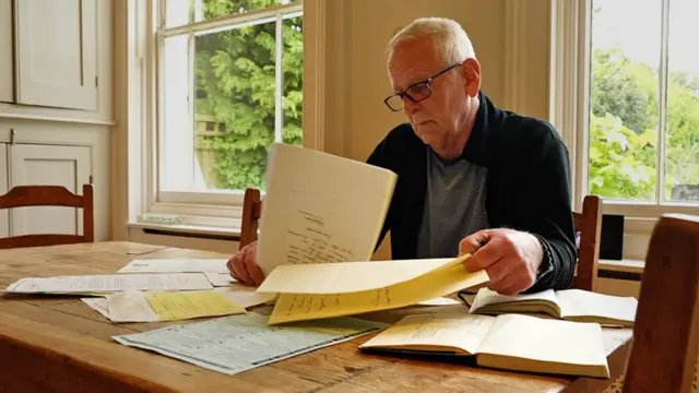 Peter Johnson sentadodicas para apostar futebol hojeescritório analisando papelada