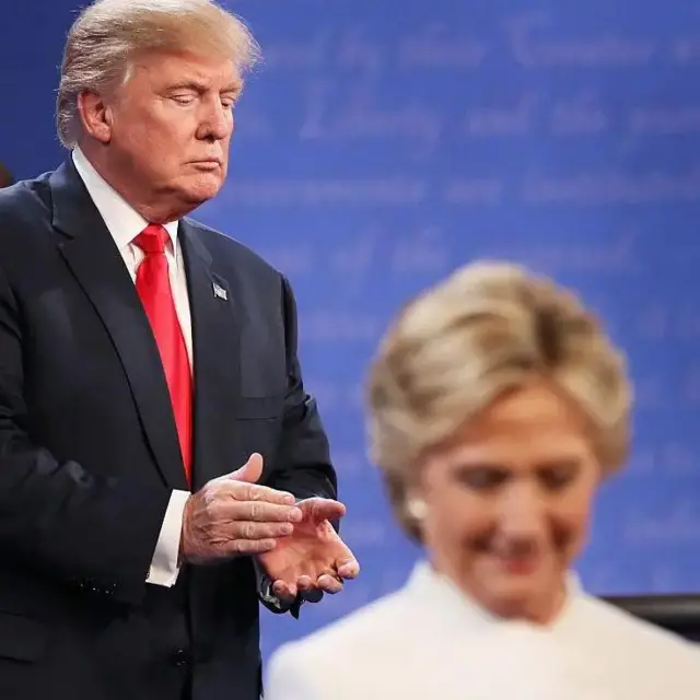 Хиллари Клинтон менен Дональд Трамп