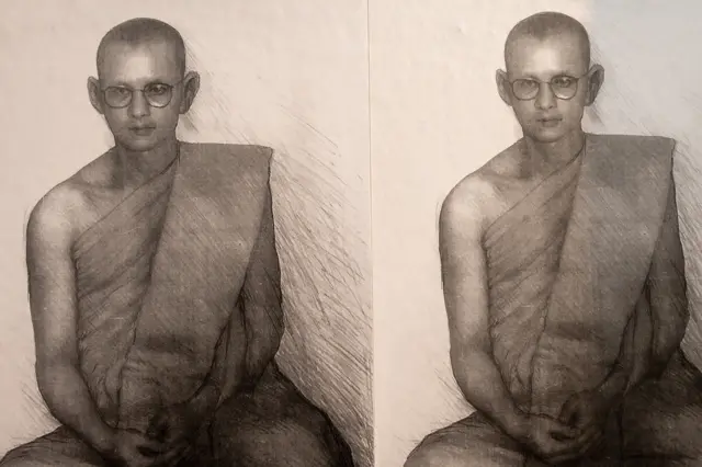 พระบรมฉายาลักษณ์ในหลวง โดย ปรีชา เถาทอง﻿