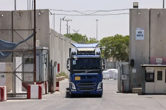 کریم شالوم کراسنگ، غزہ امداد