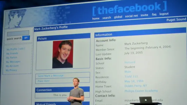 Mark Zuckerberg diantebetpix365 mobilepágina antiga do Facebook