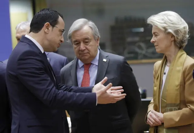 Christodoulides, Guterres ve AB Komisyonu Başkanı Ursula von der Leyen