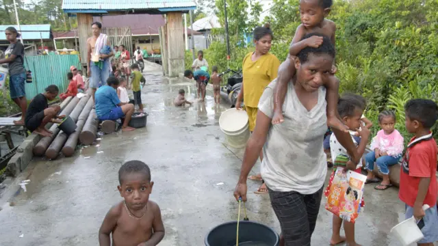 krisis air bersih, agats, asmat, papua selatan, papua