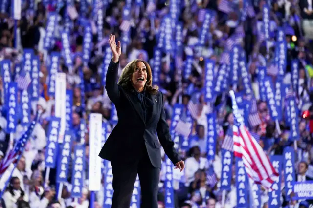 Kamala Harris discursando na Convenção Nacional Democrata,cazino 7777723cazino 77777agostocazino 777772024