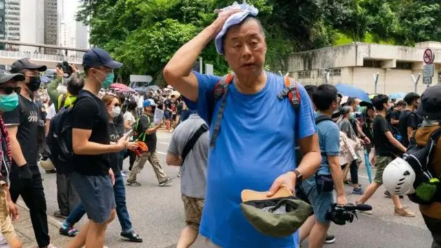 جيمي لاي في مسيرة.