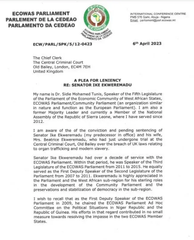 Arịrịọ n'isi Ekweremadu