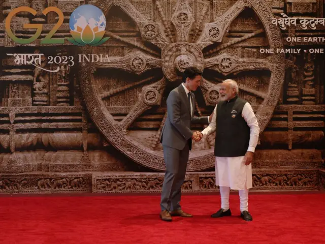 कॅनडाचे पंतप्रधान जस्टिन ट्रुडो आणि भारताचे पंतप्रधान नरेंद्र मोदी