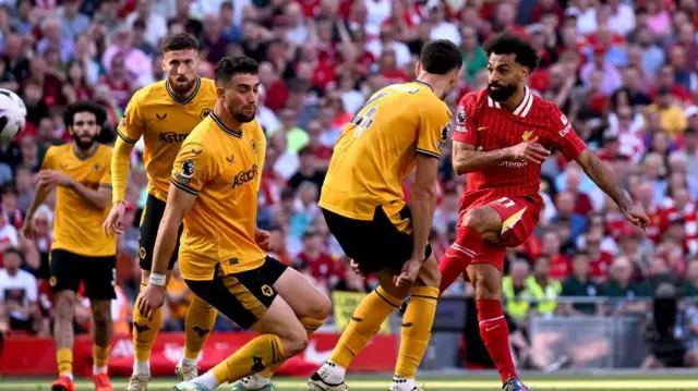 محمد صلاح سادس هدافي الدوري الإنجليزي برصيد 18 هدفا