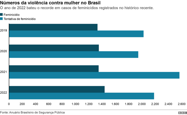 Feminicídios no Brasil