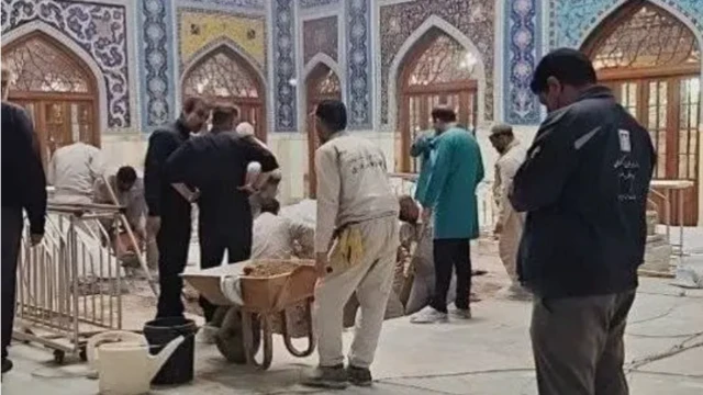 خبرگزاری تسنیم این تصویر را به عنوان محل دفن علی خامنه‌ای منتشر کرده است