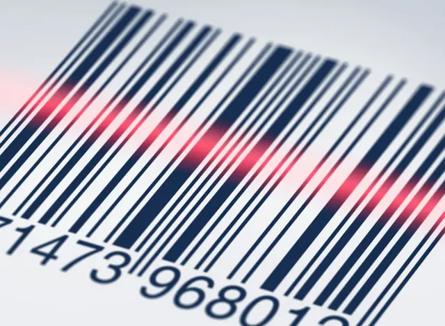 Ilustrasi barcode atau kode batang.