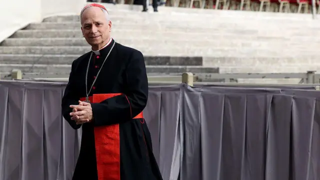 El cardenal Prevost el pasado abril.