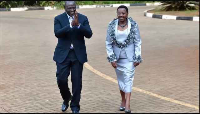 William Rutoiyo xaaskiisa Rachel Ruto