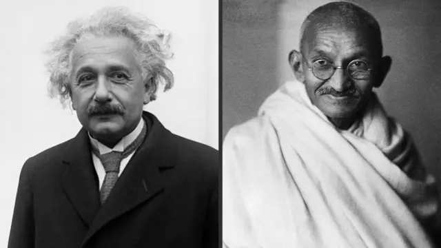 महात्मा गांधी आणि आईनस्टाईन यांची प्रत्यक्ष भेट कधी झाली नाही.