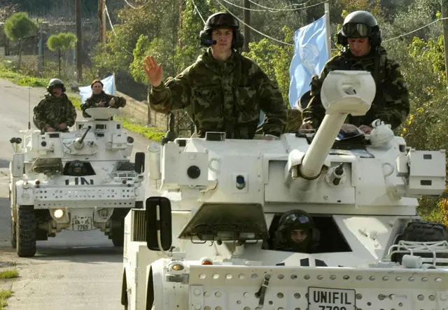 نیروهای حافظ صلح در مرز لبنان و اسرائیل