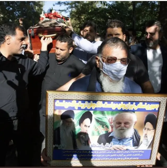 مراسم تشیع آقای ابتهاج در رشت