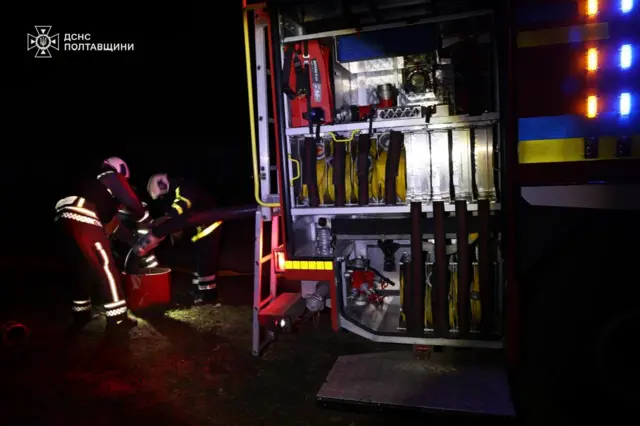 На Полтавщині рятувальники ліквідували наслідки російського удару під загрозою повторного