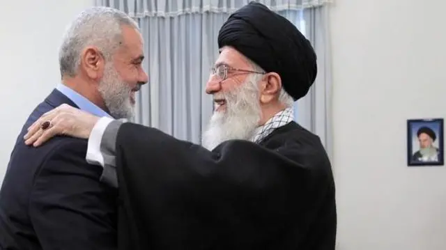 آیت‌الله خامنه‌ای و اسماعیل هنیه