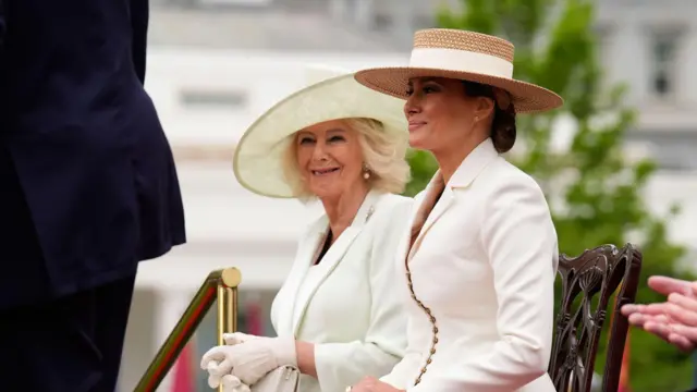 Краљица Камила и Меланија Трамп