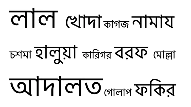 বাংলা ভাষায় বহুল ব্যবহৃত কিছু ফারসি শব্দ