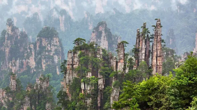 Zhangjiajie est le premier parc national de Chine, créé en 1982 (Crédit : Alamy)
