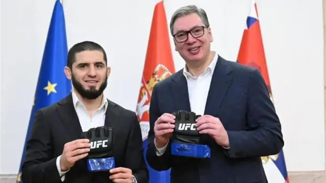 Islam Mahačev i Aleksandar Vučić