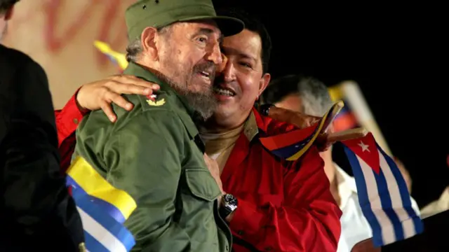 Fidel Castro e Hugo Chávez