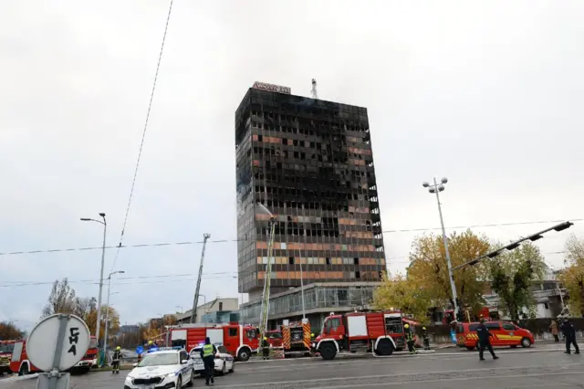 зграда вјесника, изгорела зграда у Загребу
