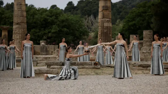 ఒలింపిక్స్ టార్చ్, గ్రీస్, ఒలింపియా