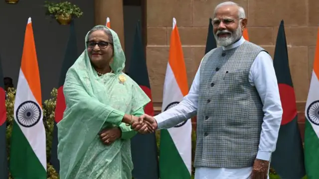 शेख़ हसीना और नरेंद्र मोदी