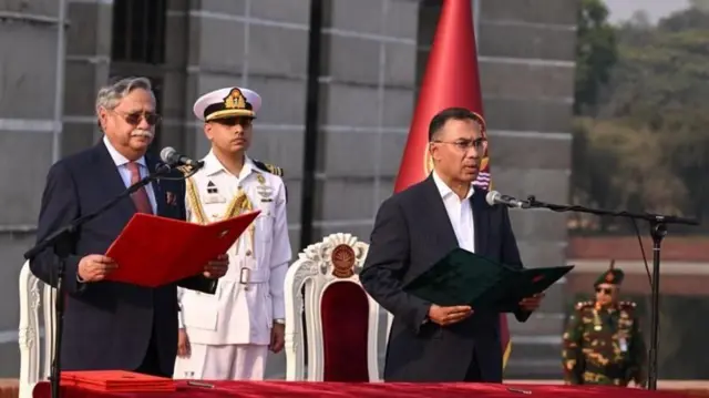 প্রধানমন্ত্রী হিসেবে ১৭ই ফেব্রুয়ারি শপথ নিয়েছেন তারেক রহমান