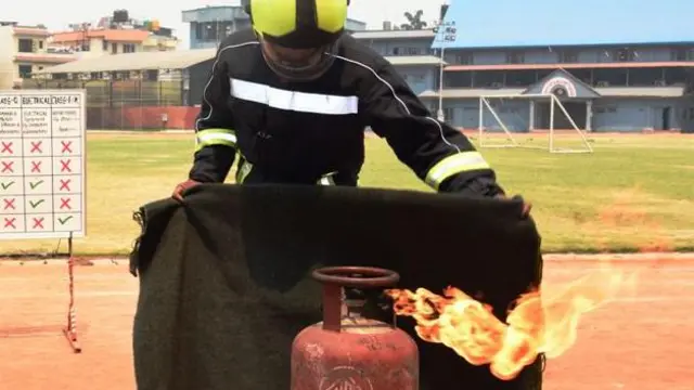 ग्यास दुर्घटनाबारे सचेतना फैलाउन गरिएको अभ्यास