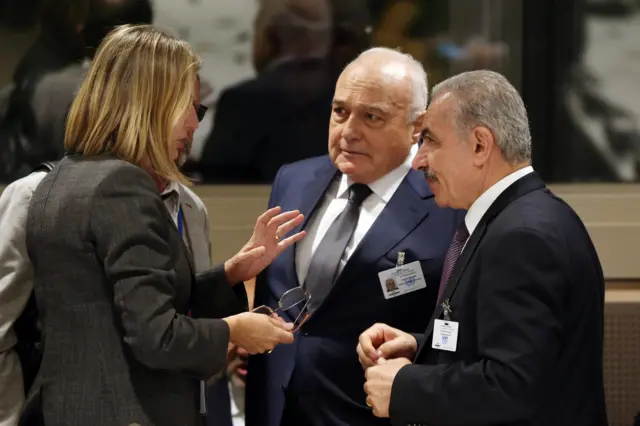 مشاركة رئيس الوزراء الفلسطيني محمد اشتية ووزير المالية شكري بشارة في اجتماع المانحين في مقر الأمم المتحدة بنيويورك