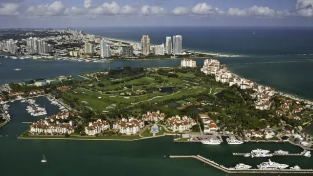 Vista aéreaFisher Island