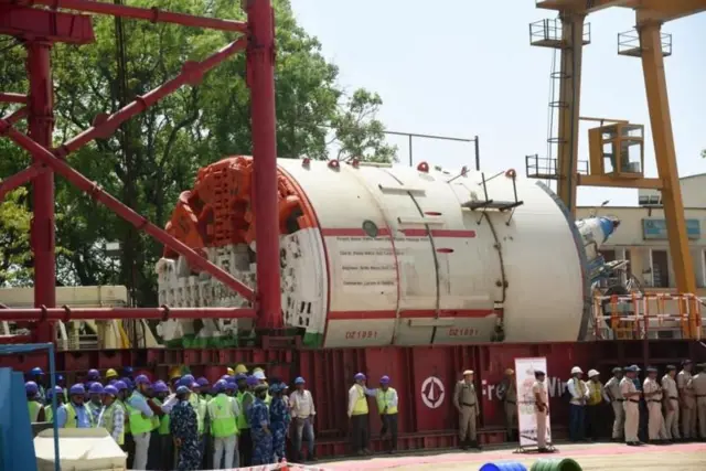 పట్నా మెట్రో రైల్ ప్రాజెక్టు కోసం ఉపయోగిస్తున్న టీబీఎం
