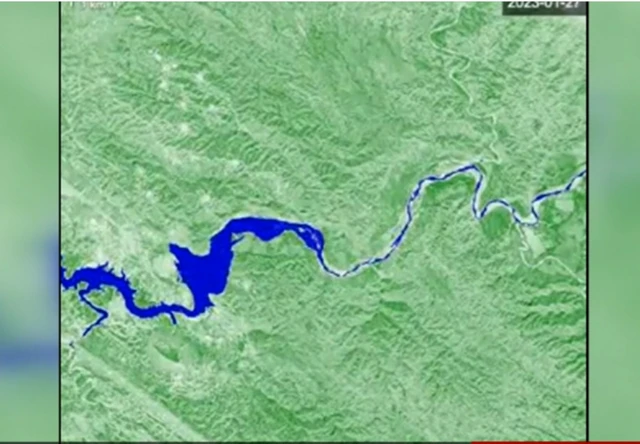 تصاویر ماهواره‌ای که کاوه مدنی منتشر کرده است، تصاویر چهار روز پیش