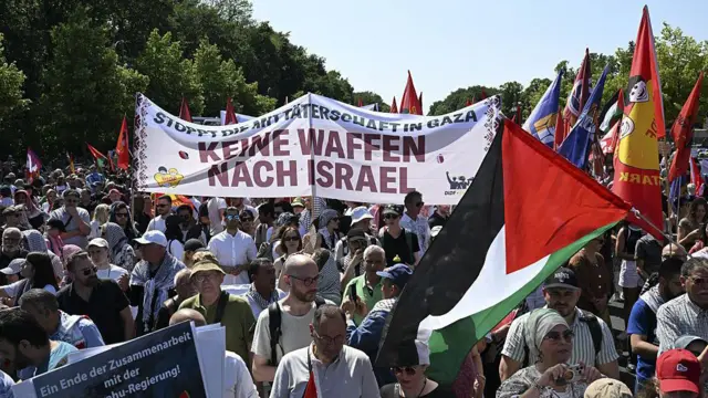 Manifestação pró-Palestina na Alemanha