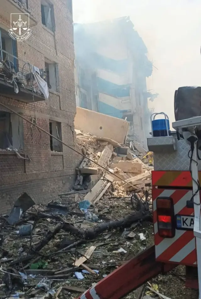 Наслідки удару по Києву 